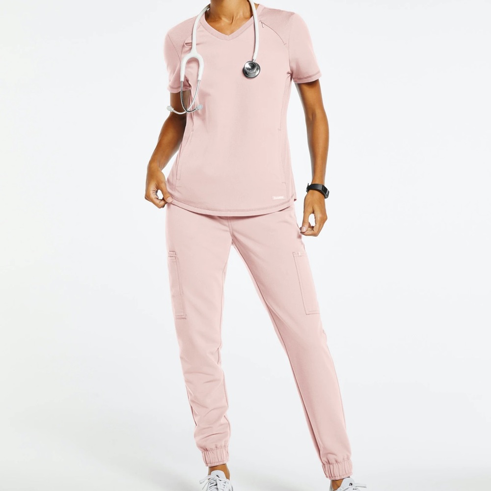 Blush pink Jaanuu Scrubs